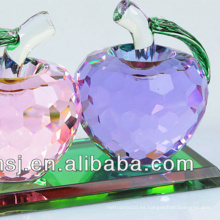 Ornamento DOBLE Crystal Apples para Chritmas regalo